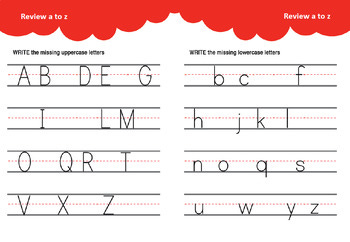 Free Alphabet A to Z Letter Writing Practice Kindergarten Worksheets (not trace) Free Alphabet A to Z Letter Writing Practice Kindergarten Worksheets (not trace)