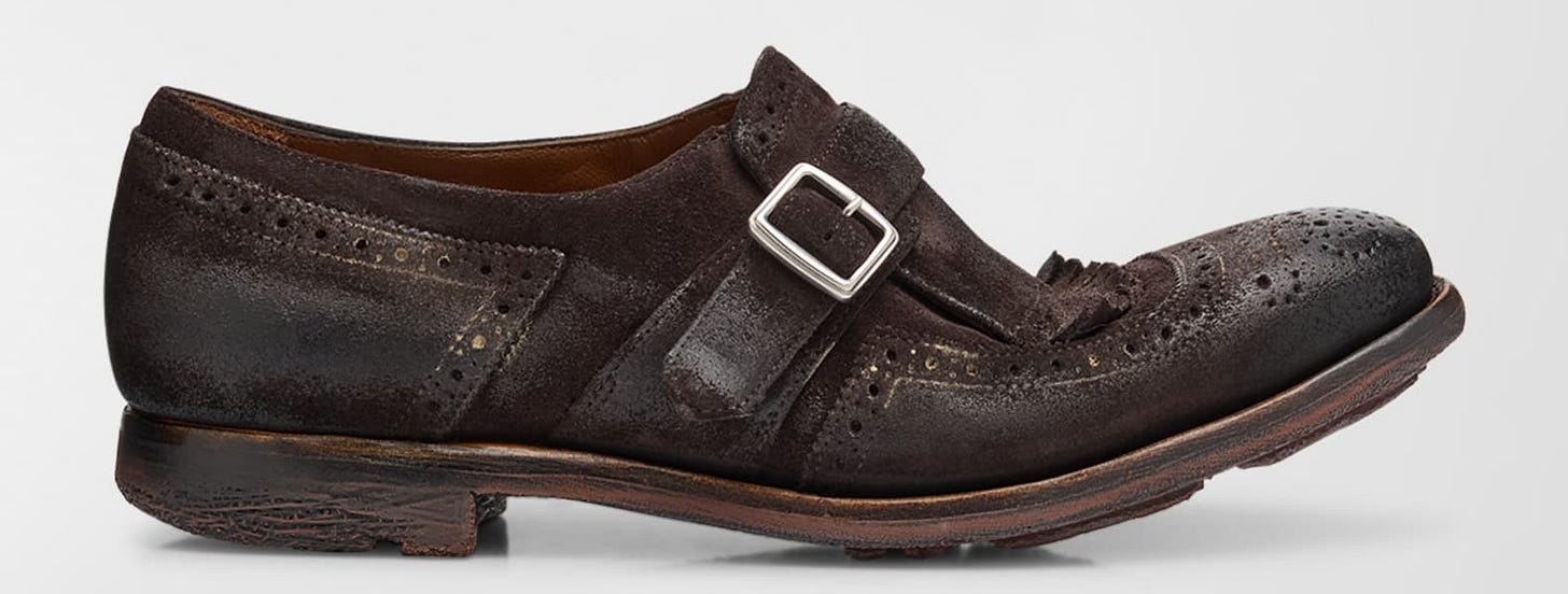 Shanghai Leather Monk Oxford Loafers 0