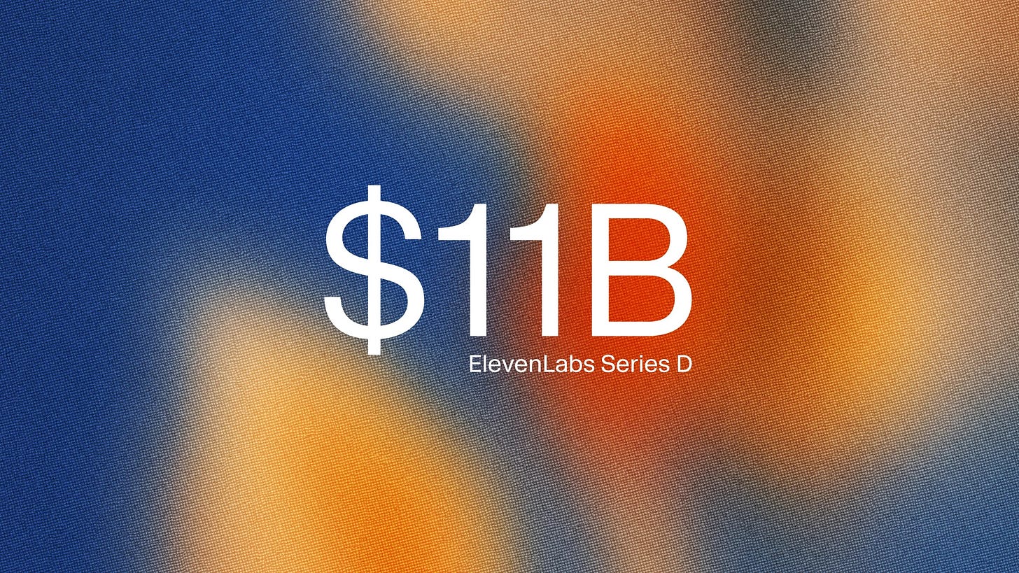 $11B Series D on gradient background $11B Series D on gradient background
