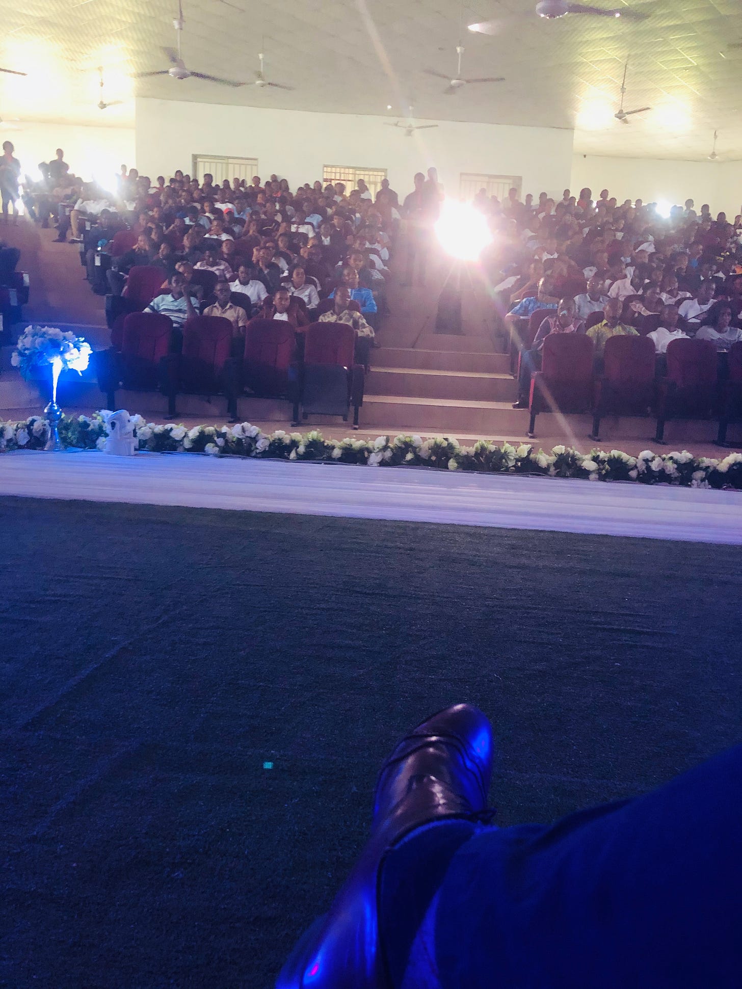Speaking to the Final year students of FUTO Nigeria Speaking to the Final year students of FUTO Nigeria