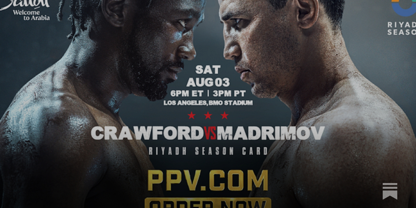 The updated daily fight schedule - by Dan Rafael