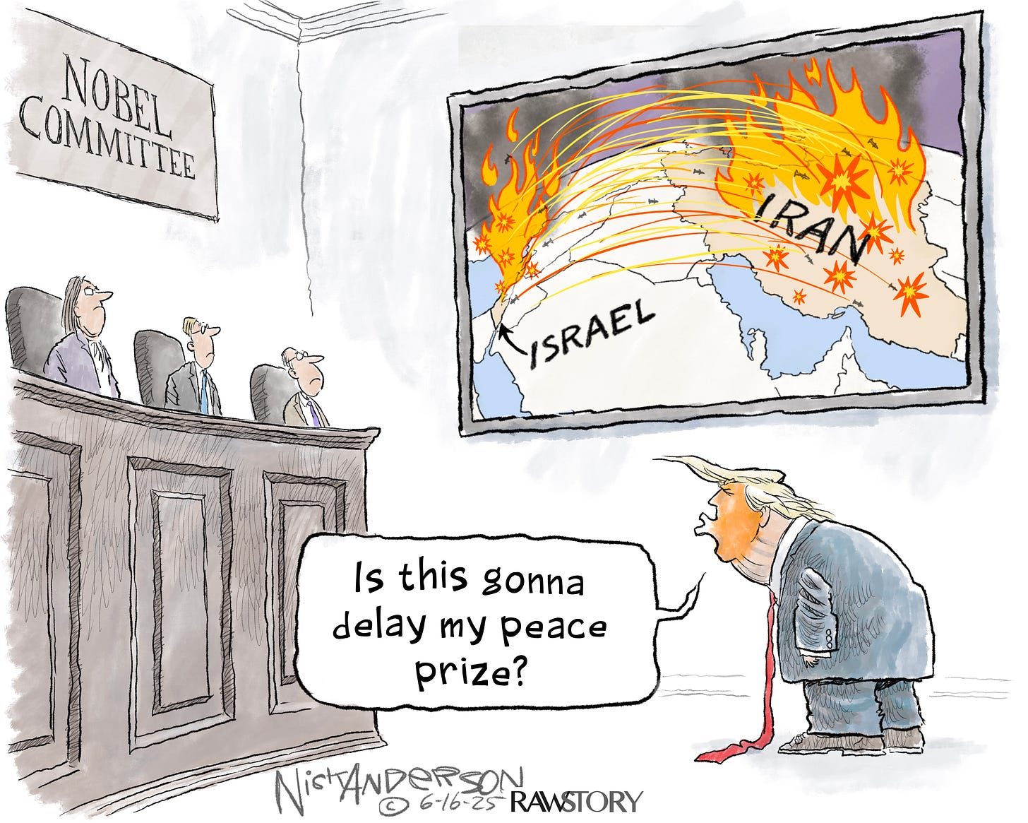 Opinion | Nick Anderson cartoon on Trump and the Israel-Iran conflict - The  Washington Post