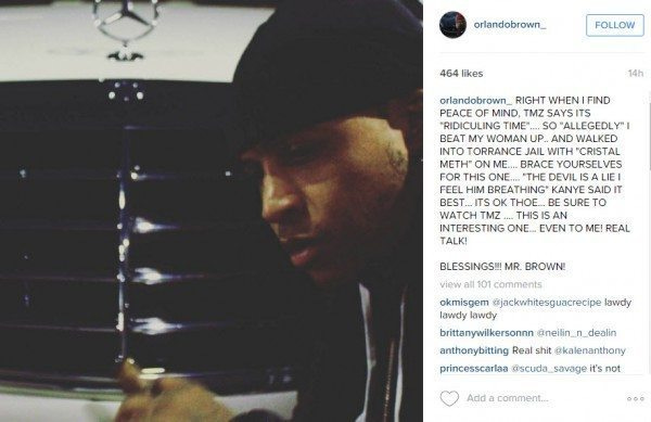 orlando brown protesting girlfriend hitting 2016 gossip orlando brown protesting girlfriend hitting 2016 gossip