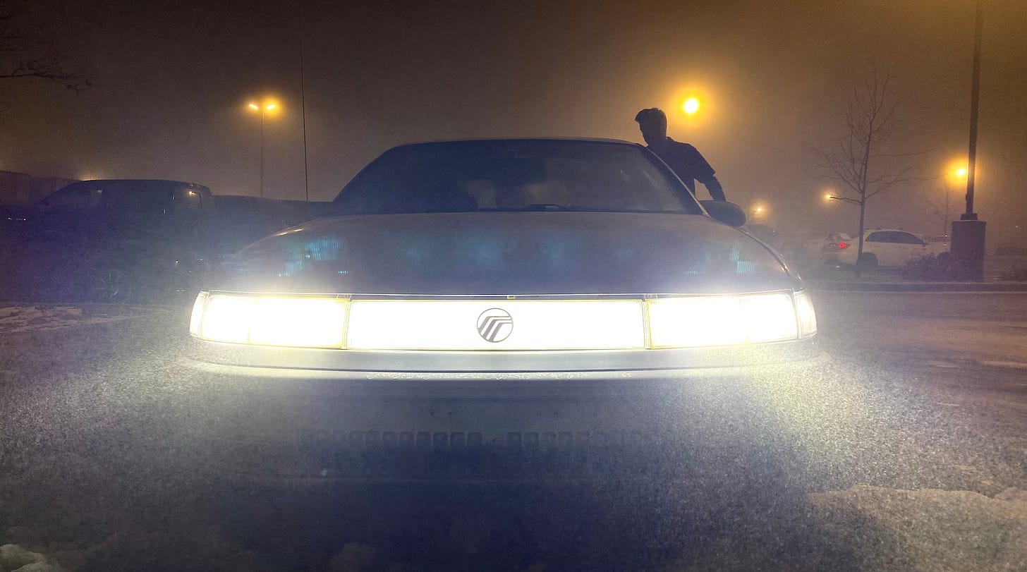 Second-gen Mercury Sable headlights