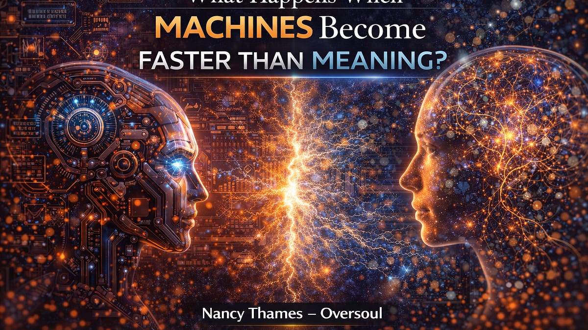 What Happens When Machines Become Faster Than Meaning?