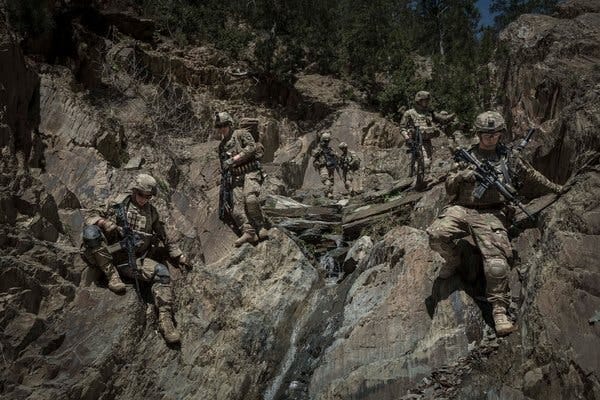 Members of the 101st Airborne Division in Paktia Province, in April 2013. Members of the 101st Airborne Division in Paktia Province, in April 2013.