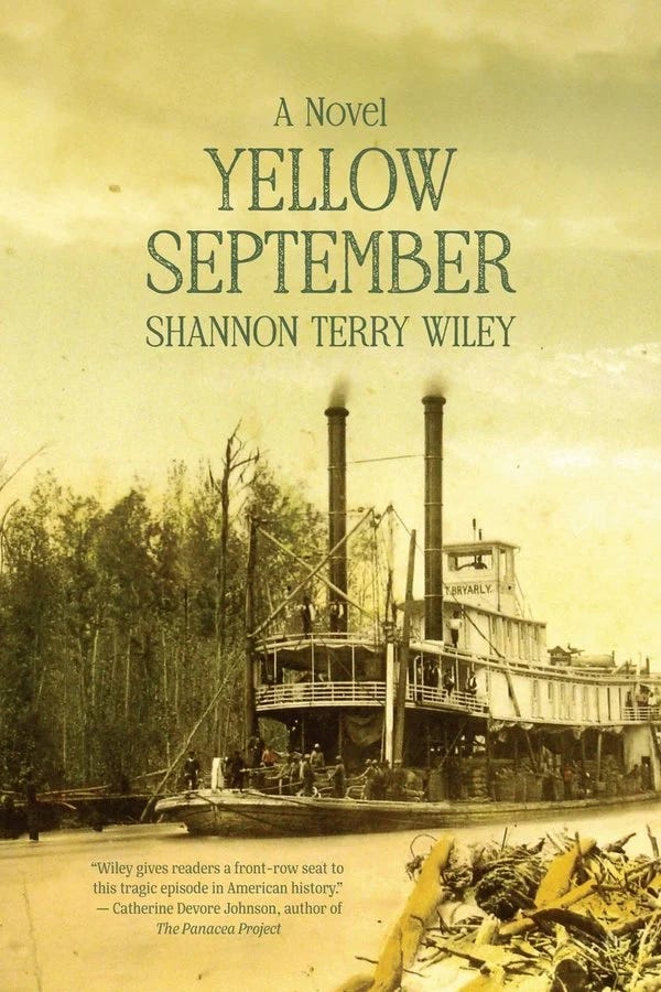 book cover for Yellow September by Shannon Terry Wiley