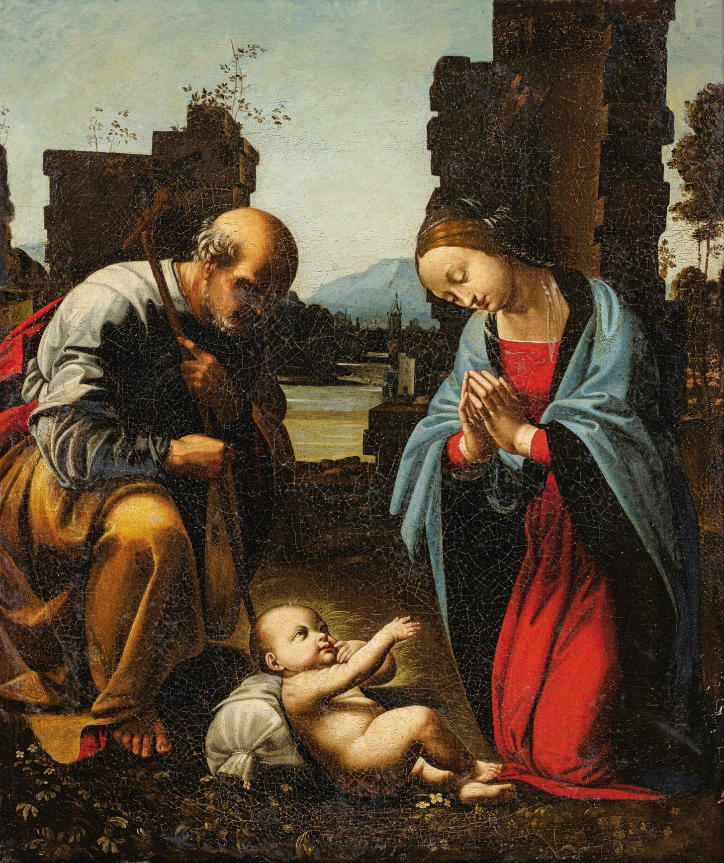 FOLLOWER OF FRA BARTOLOMEO | THE HOLY FAMILY | Tableaux Dessins Sculptures  1300-1900 | 2020 | Sotheby's
