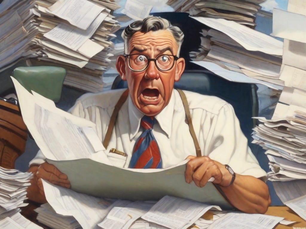overwhelmed gov official