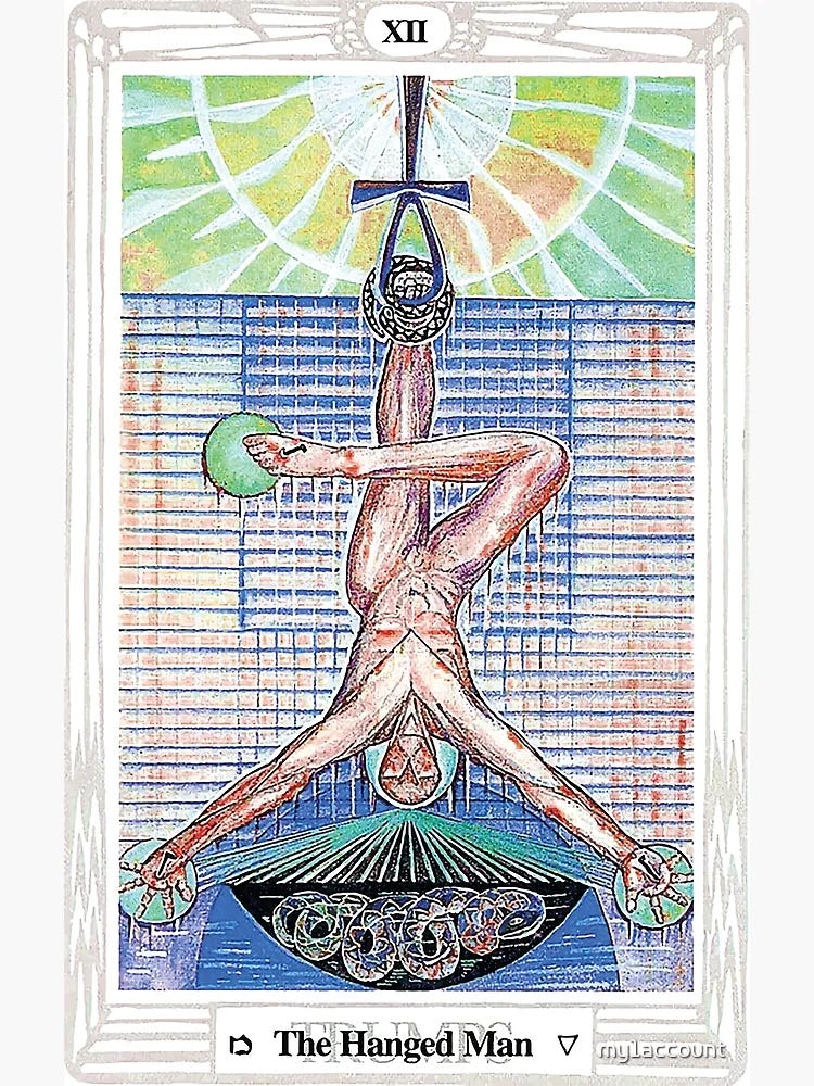 The Hanged Man - Major Arcana - Thoth Tarot" Poster for Sale by my1account  | Redbubble