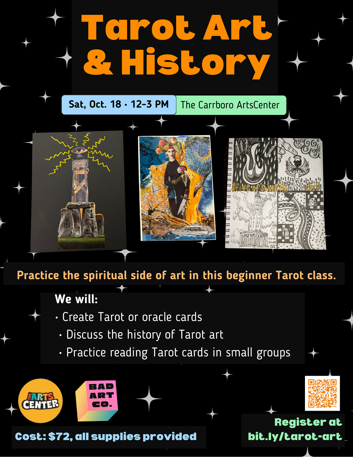 Promo poster for Tarot Art and History