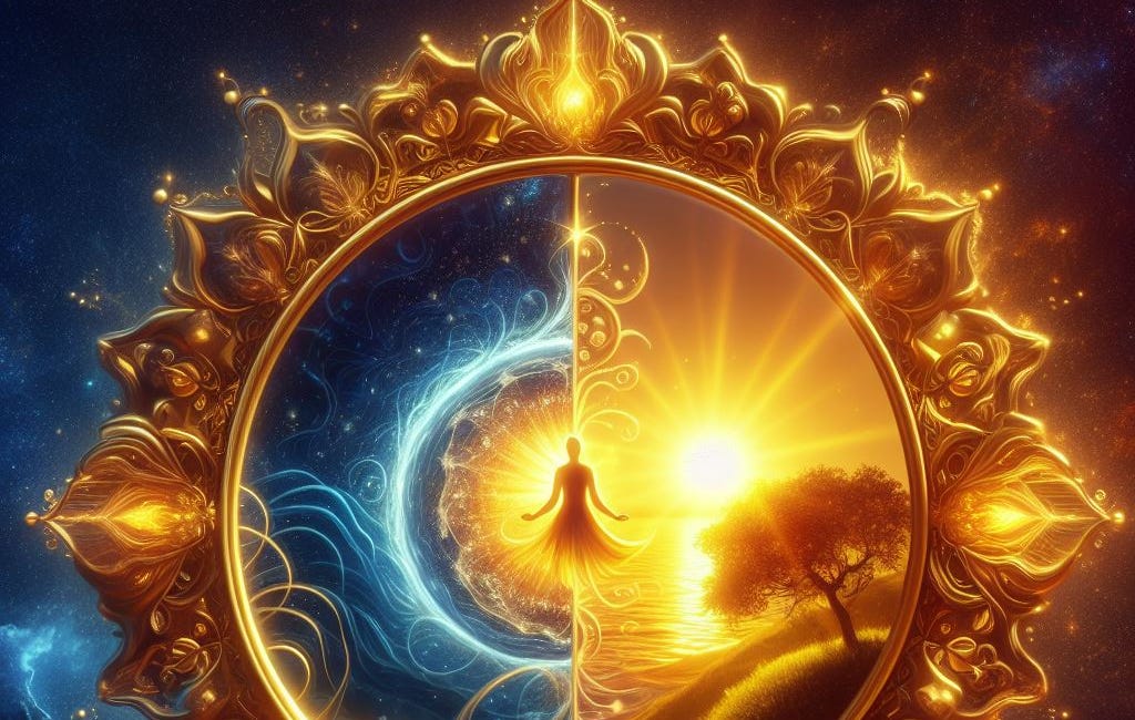 Bright Mirror With No Stand