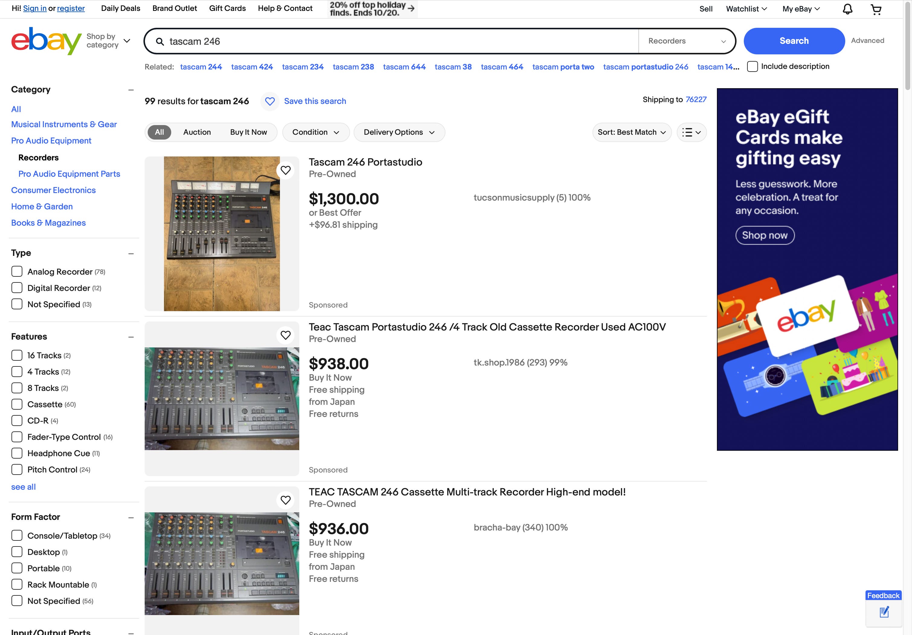 Tascam 246: The Legendary 4-Track Portastudio