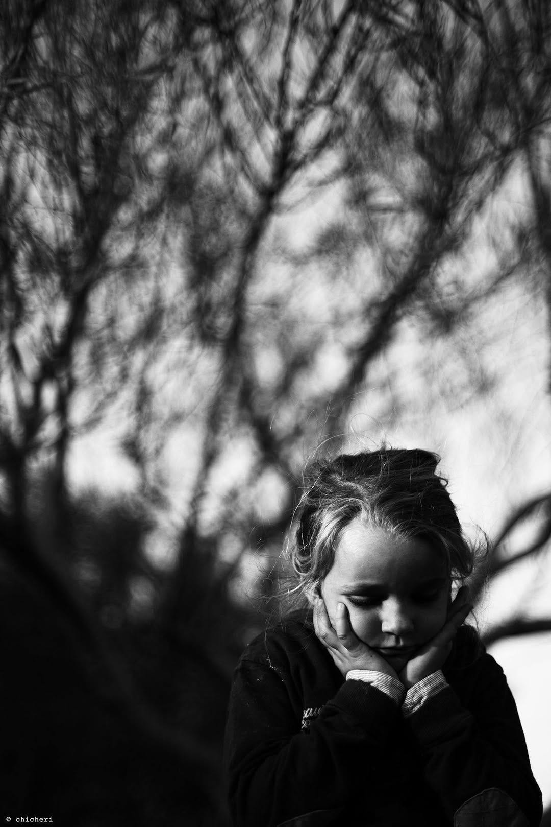 May be a black-and-white image of child May be a black-and-white image of child