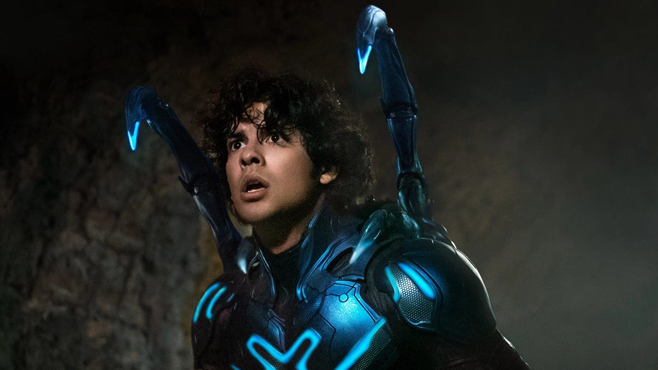 In Review: 'Blue Beetle,' 'Strays'