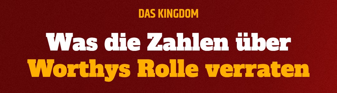 Was die Zahlen über Worthys Rolle verraten