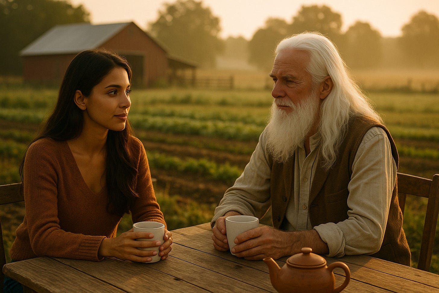 Tea time in the gardens.