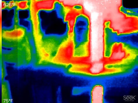Thermal Images of running TSG