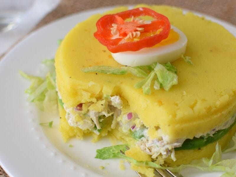 causa limeña de pollo