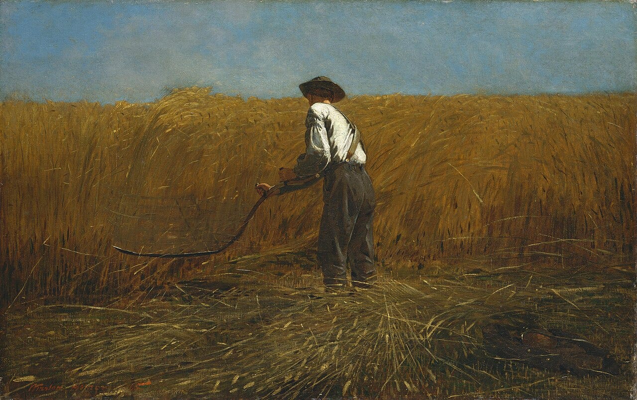 Winslow Homer, The Veteran in a New Field, 1865 Winslow Homer, The Veteran in a New Field, 1865