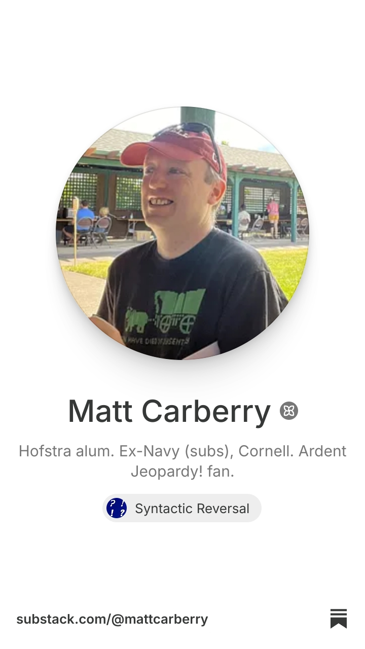 Matt Carberry | Substack
