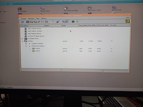 My IBM RS/6000 43P Model 150 workstation
