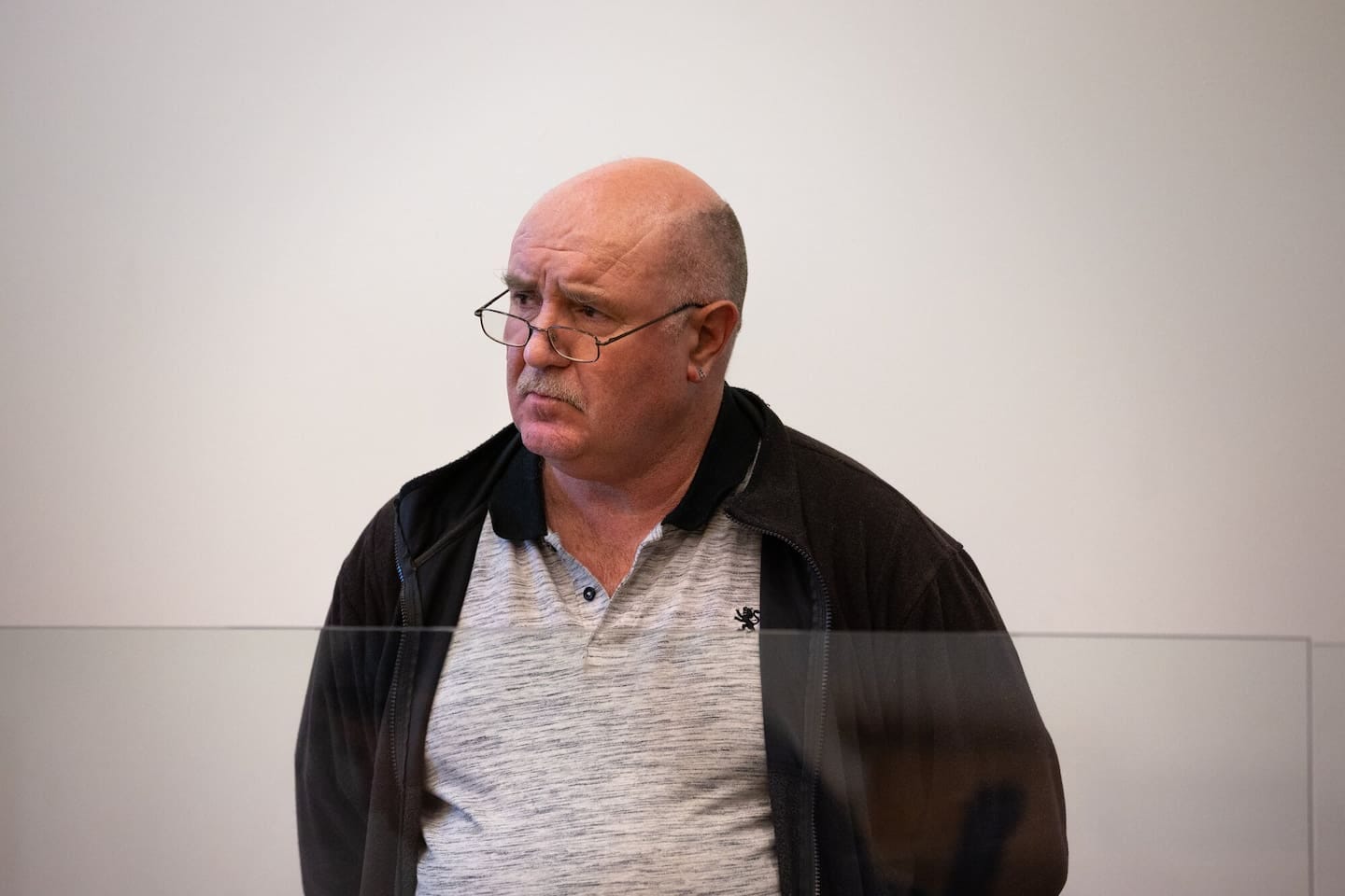 Timothy Fisher in the dock at Manukau District Court for sentencing on 14 charges, including committing indecent acts on children. Photo / Sylvie Whinray Timothy Fisher in the dock at Manukau District Court for sentencing on 14 charges, including committing indecent acts on children. Photo / Sylvie Whinray