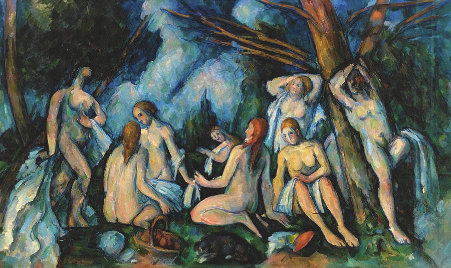 The Large Bathers, 1895-1906 Painting by Paul Cezanne - Pixels