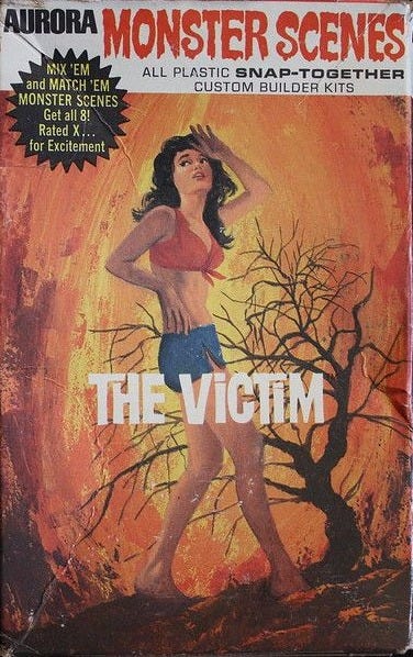Aurora Monster Scenes The Victim Box (1971) | Classic horror movies ...