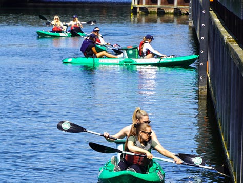 Kayak, cycle, green travel, copenhagen