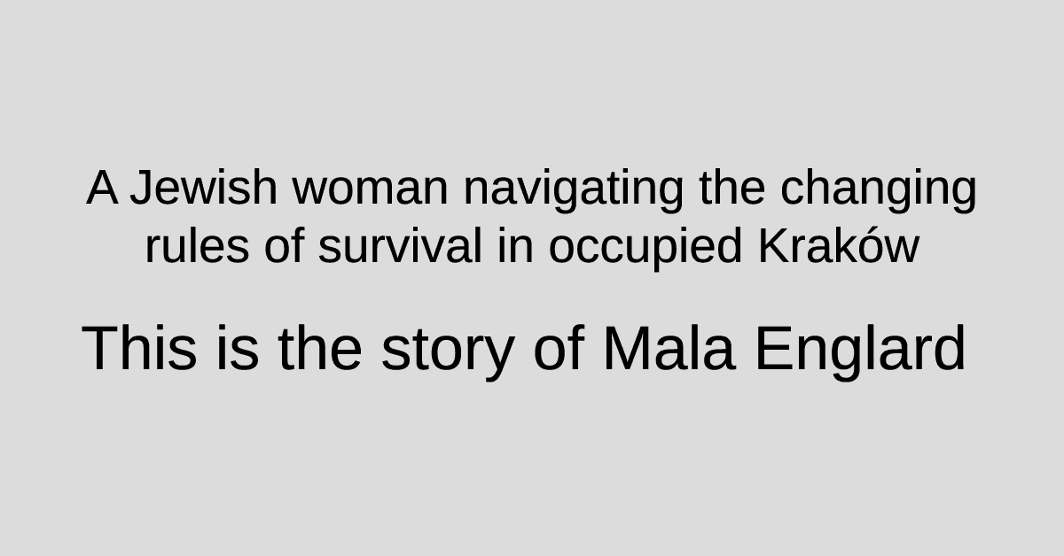 Mala Englard of Kraków