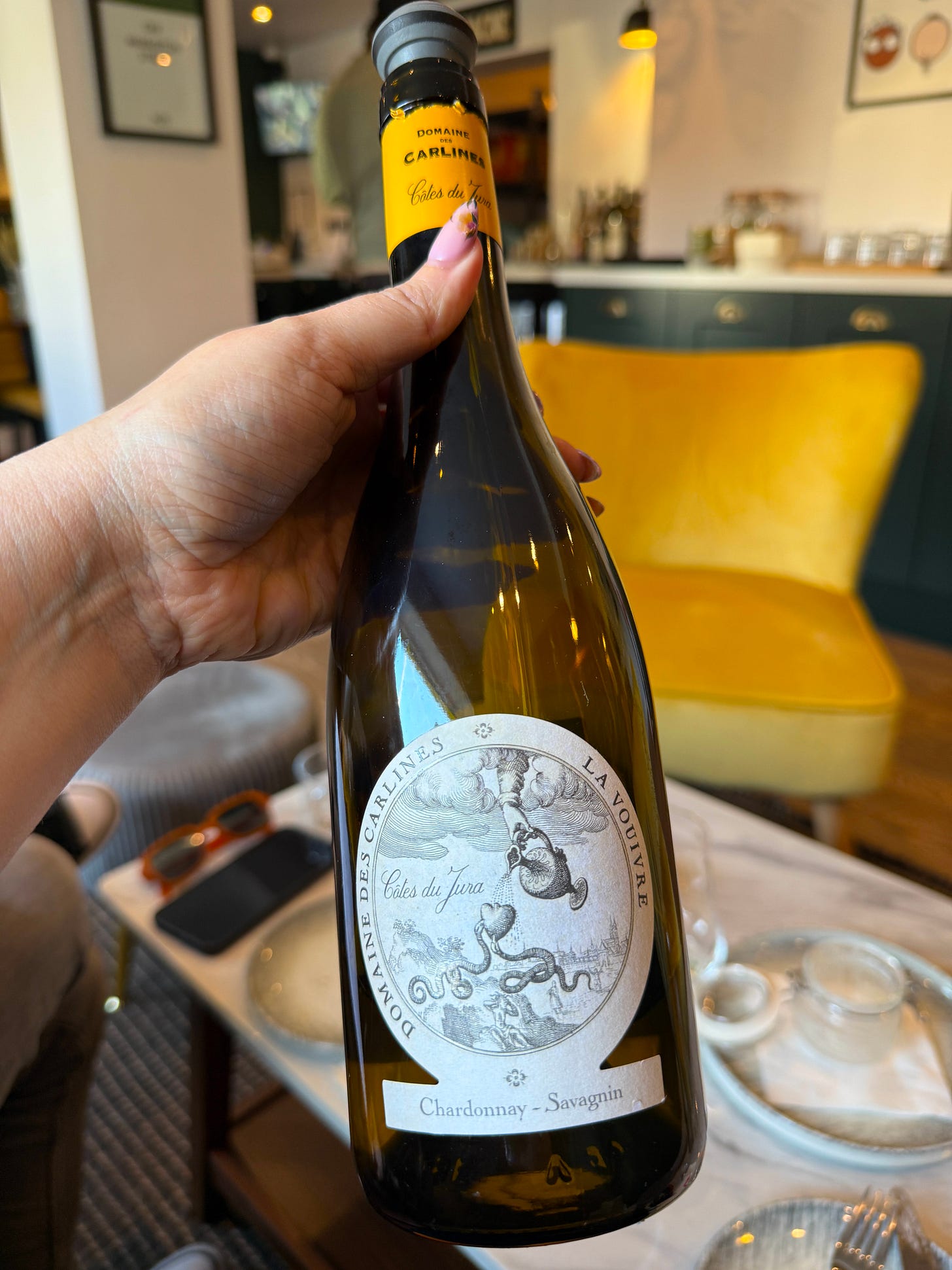 a bottle of wine from jura