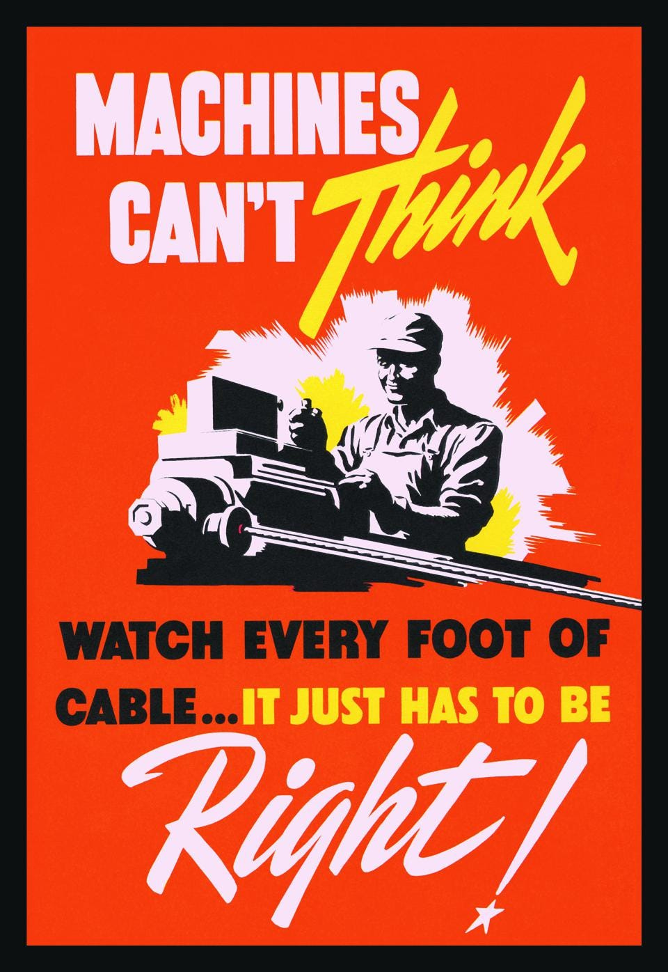 Machine's Can't Think