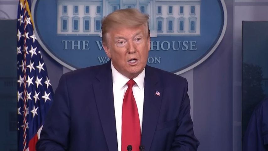 WATCH: President Donald Trump holds a press conference from the White House