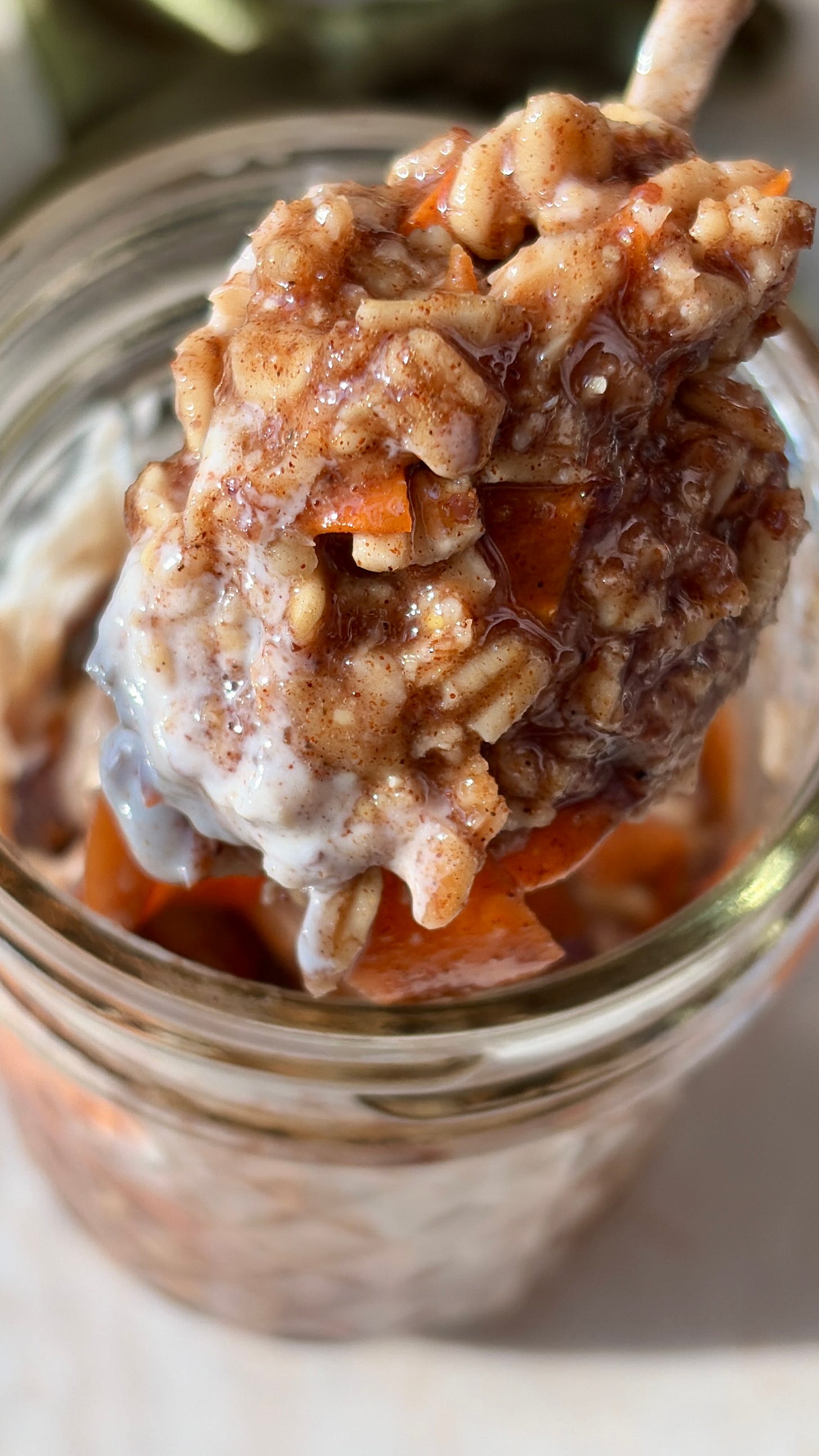 Antioxidant-rich Carrot cake overnight oats 
