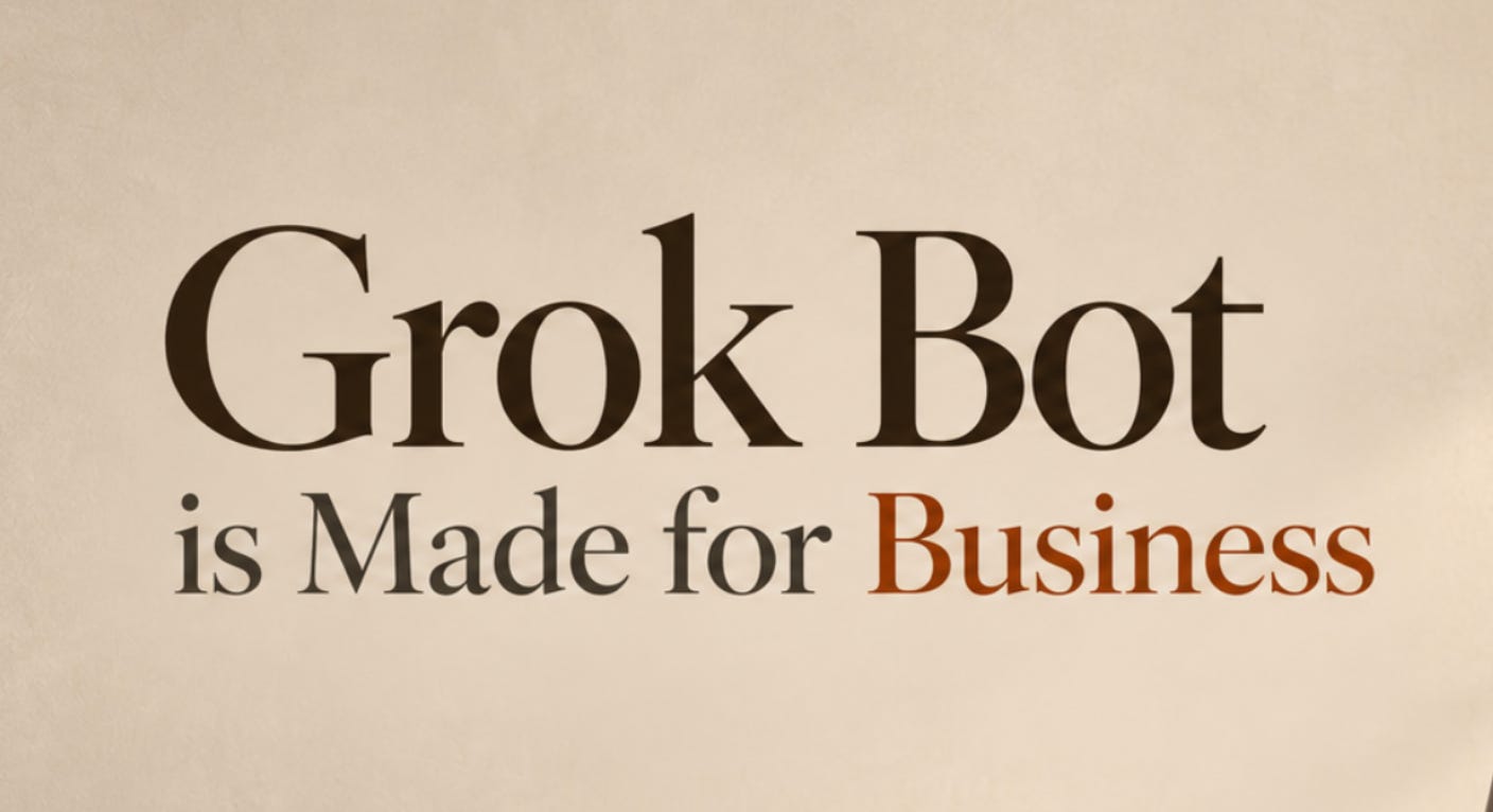 Grok Bot Feels Like the Business person of AI