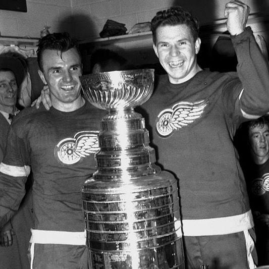 Detroit Red Wings. Coupe Stanley 1950. | Red wings, Stanley cup ...