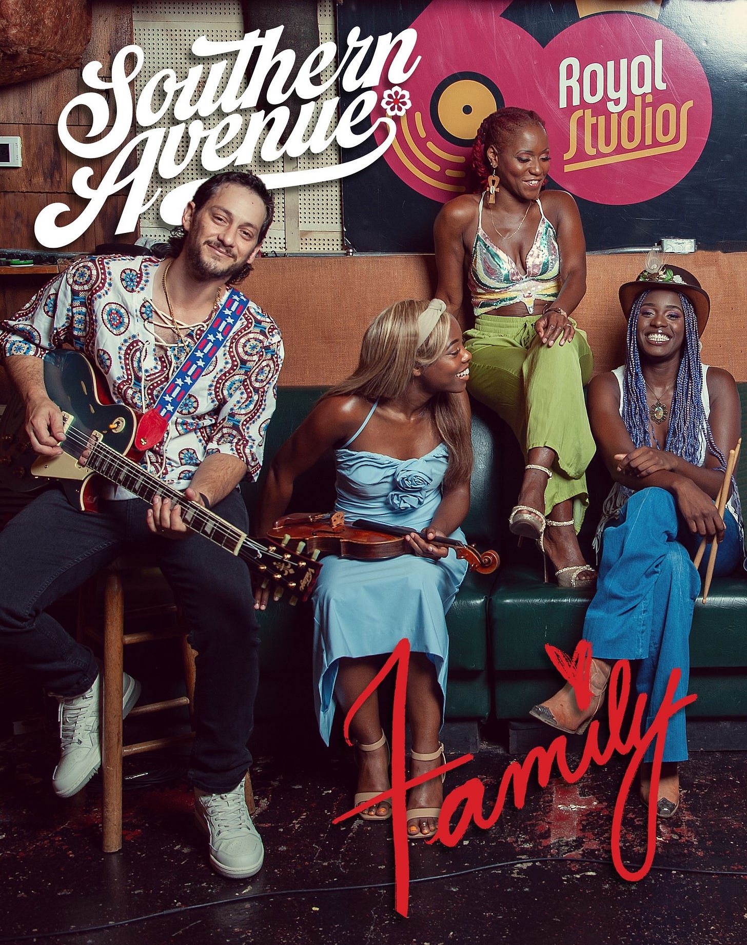 May be an image of ‎4 people and ‎text that says '‎Southern * Averte Ivenue Royal studios سا tamly‎'‎‎