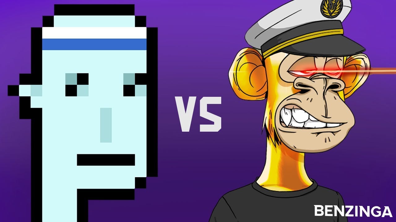 CryptoPunks vs. Bored Ape Yacht Club | NFTS BATTLE + December NFT ...
