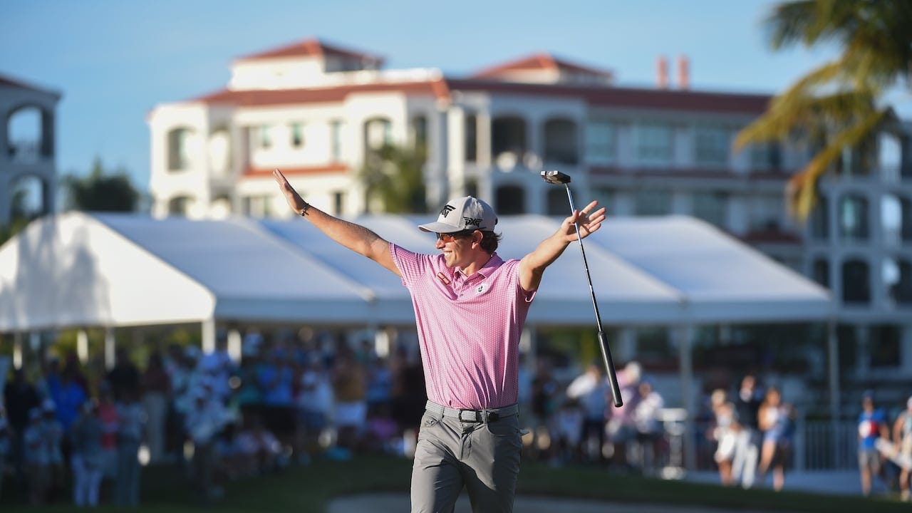 Nicolás Echavarría logró histórico triunfo para el golf de Colombia. Nicolás Echavarría logró histórico triunfo para el golf de Colombia.