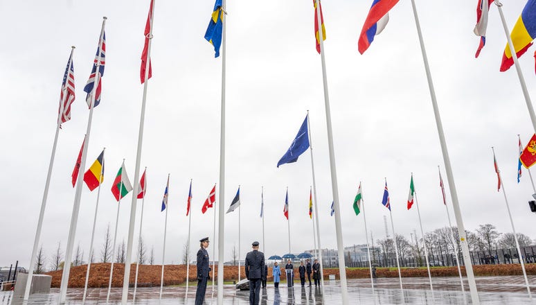 Raising of the flag of Sweden during the Accession Ceremony Raising of the flag of Sweden during the Accession Ceremony