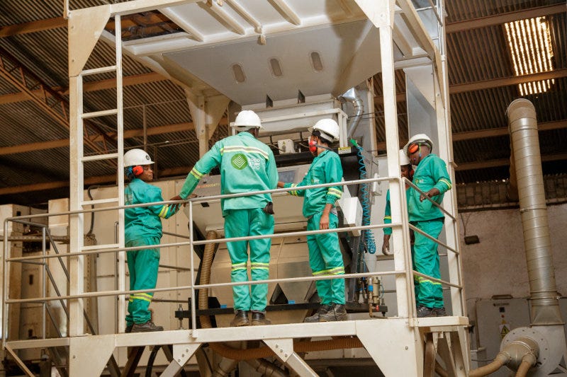 The company has three commodity processing facilities in Zambia.