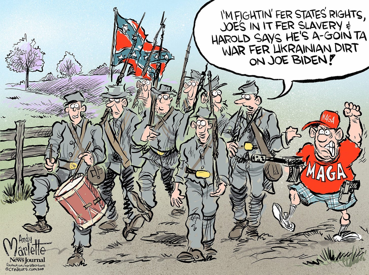 Andy Marlette on X: "New cartoon: A #MAGA Civil War?  https://t.co/vEyV3J3vpX" / X