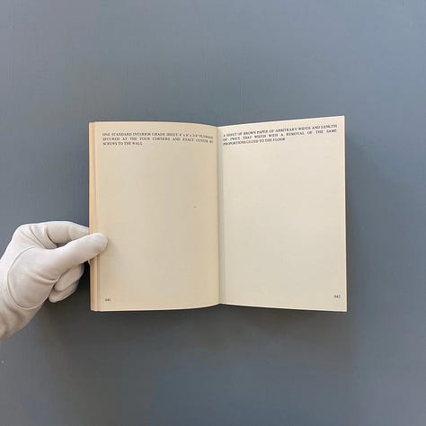 Lawrence Weiner: Works, Anatol AV und Filmproduktion, Hamburg, 1977 [Saint-Martin Bookshop, Bruxelles-Brussel. © Lawrence Weiner]