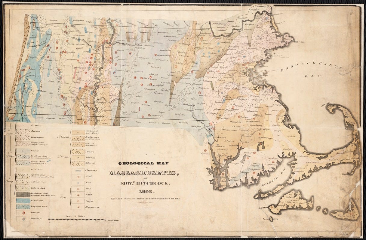 Geological map of Massachusetts