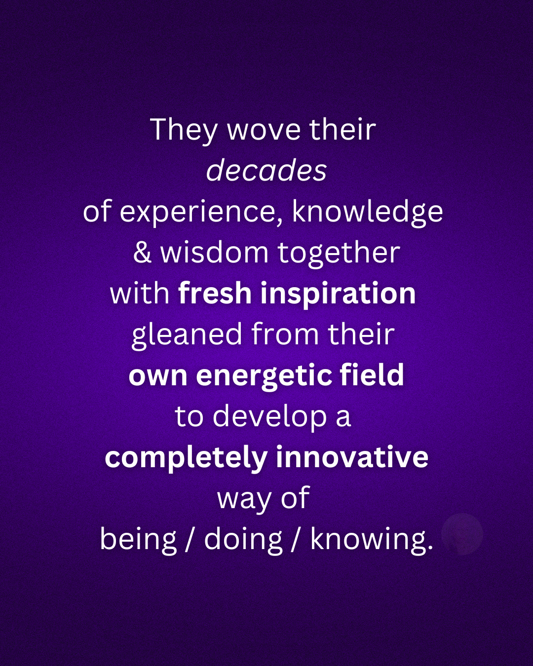 Elizabeth des Roches - The Creatrix Experience ©2025