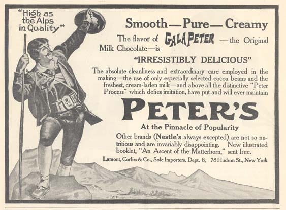 Daniel Peter called his new chocolate product "Gala" the Greek word for "milk"