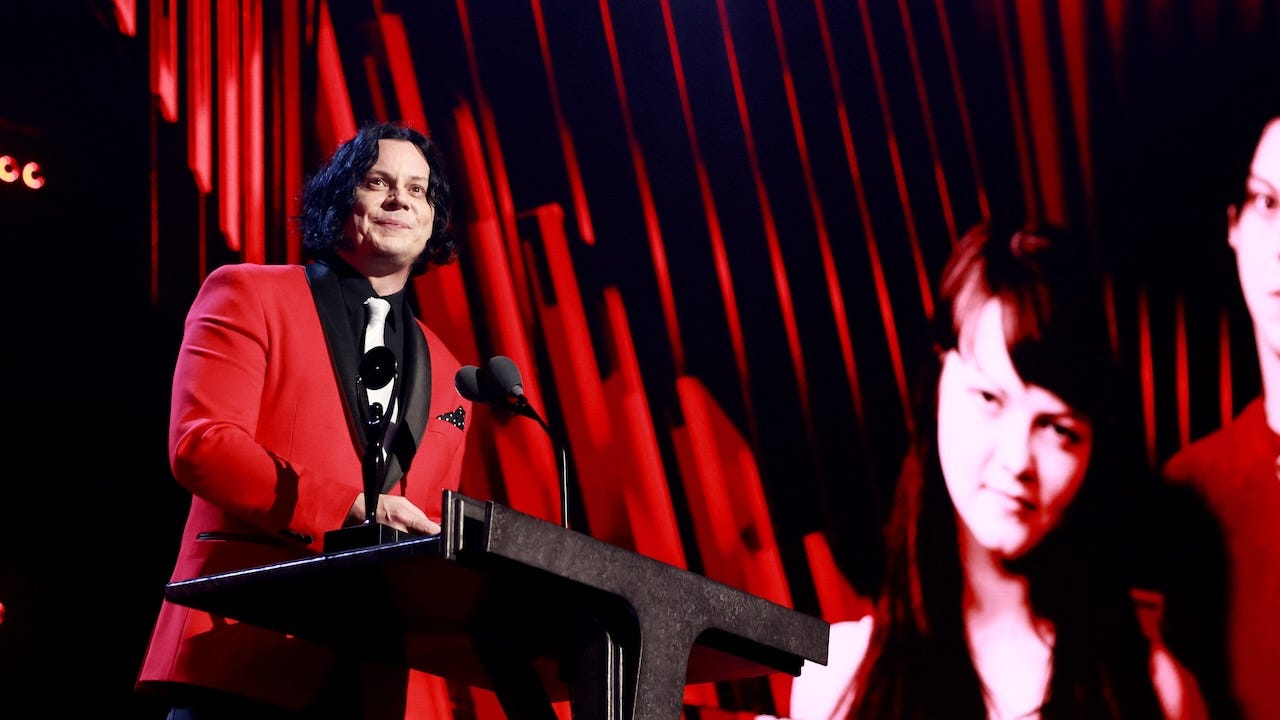 Jack White Honors "Sister" Meg White at White Stripes' Rock Hall Induction