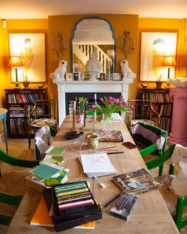 Luke Edward Hall's Cotswolds Cottage with Staffordshire Dogs
