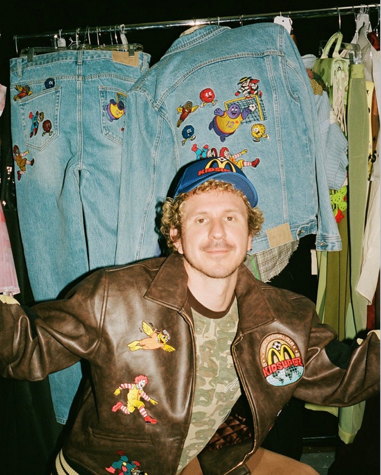 kidsuper デニムジャケット The Caketalk x Colm Dillane of KidSuper - by Khuyen Do